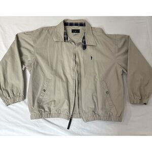 Vintage Tan Men's XL EAGLE RIDGE 19th hole Jacket Golfing Jacket